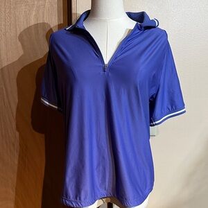 Mondetta Royal Blue Women's Zip-Up Polo
